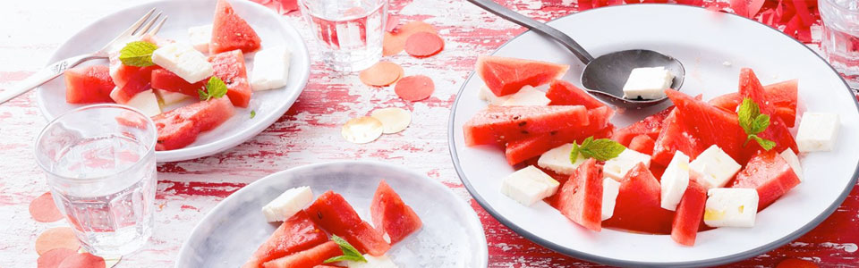 Wassermelonensalat mit Feta