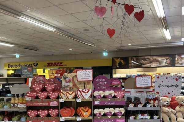 Valentinstag bei REWE Rudel