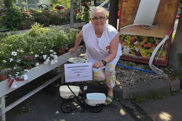 Kostenloses Wasser für Hunde bei REWE Rudel