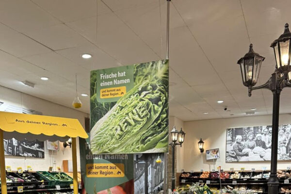 Frische regionale Produkte bei REWE Rudel